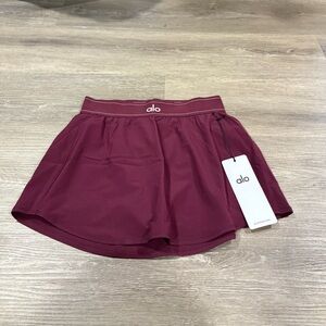 ALO Yoga Women's Dark Red Athletic Shorts